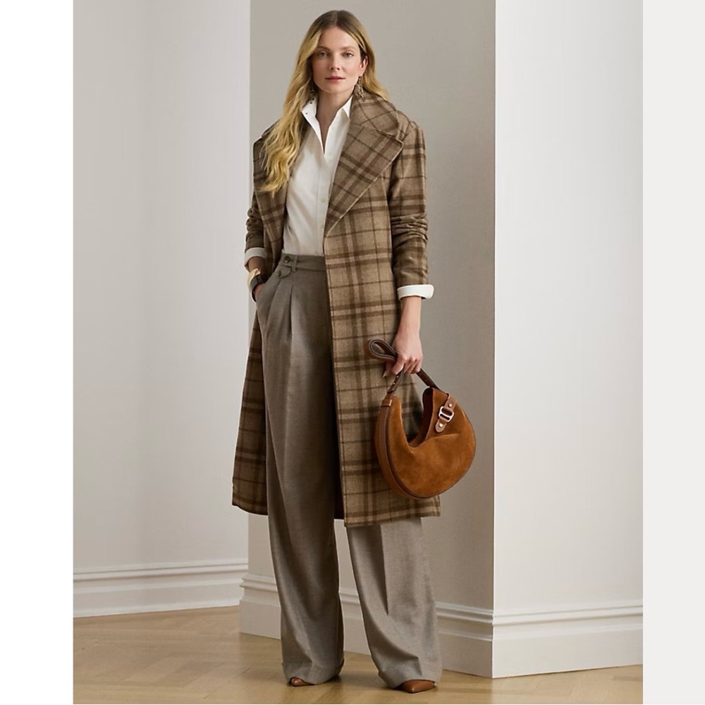 Ralph Lauren Vintage Plaid Cuffed Trousers